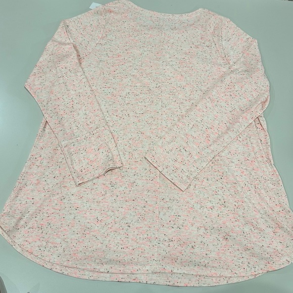 Lane Bryant Pink and White Relaxed Tunic Top - Picture 3 of 5